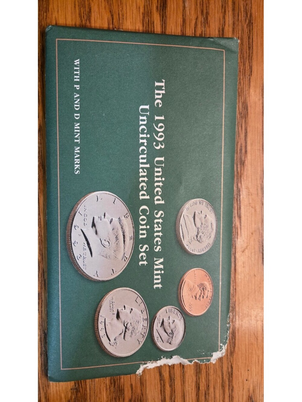1993 United States Mint Uncirculated Coin Set with P and D Mint Marks